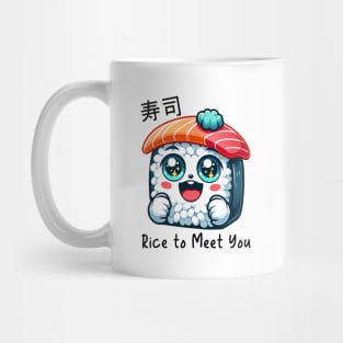 Cute Sushi Cartoon - Rice to Meet You Mug